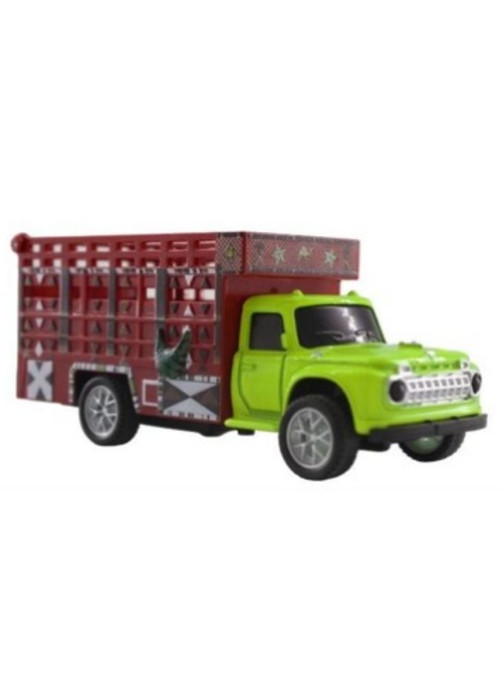Premium Traditional Decorative Toy Truck – Classic Folk Art Style Mini Cargo Vehicle - Image 2